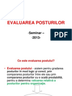 Evaluarea Posturilor