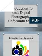 Introduction To Basic Digital Photography Lesson 1 2014