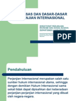 Asas-Asas Dan Dasar-Dasar Perjanjian Internasional