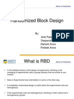 Randomized Block Design PPT