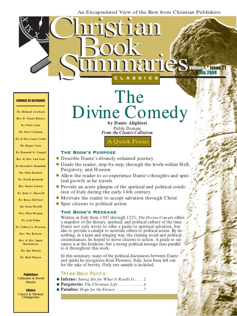 Dante Divine Comedy Inferno Summary