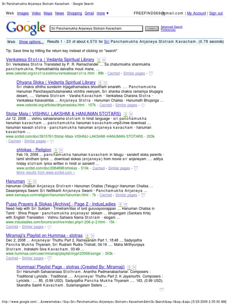 Sripanchamukhaanjaneyastotramkavacham Hindu Literature Hindu Deities scribd