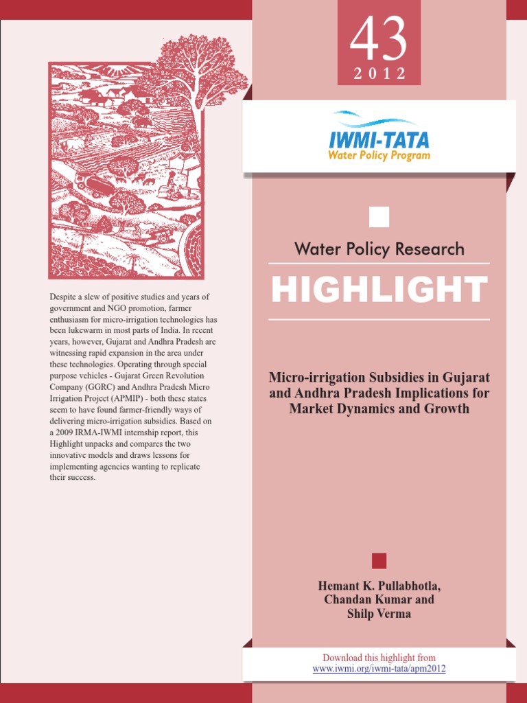 Drip Irrigation Notes Subsidy Irrigation
