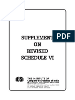 Supplement on Revised Schedule Vi 30 Apr 2013