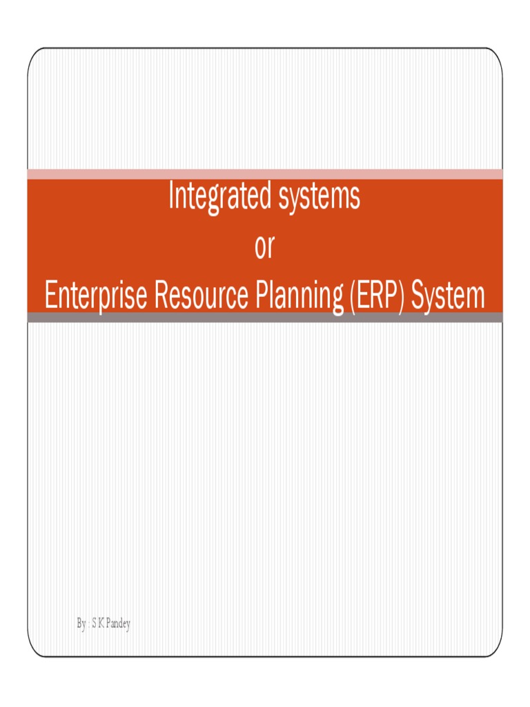 Overview of ERP Systems and Benefits | PDF | Enterprise Resource ...