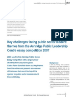 Key Challenges Facing Public Sector Leaders