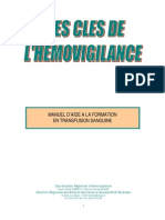 Manuel Aide Formation Transfusion Sanguine