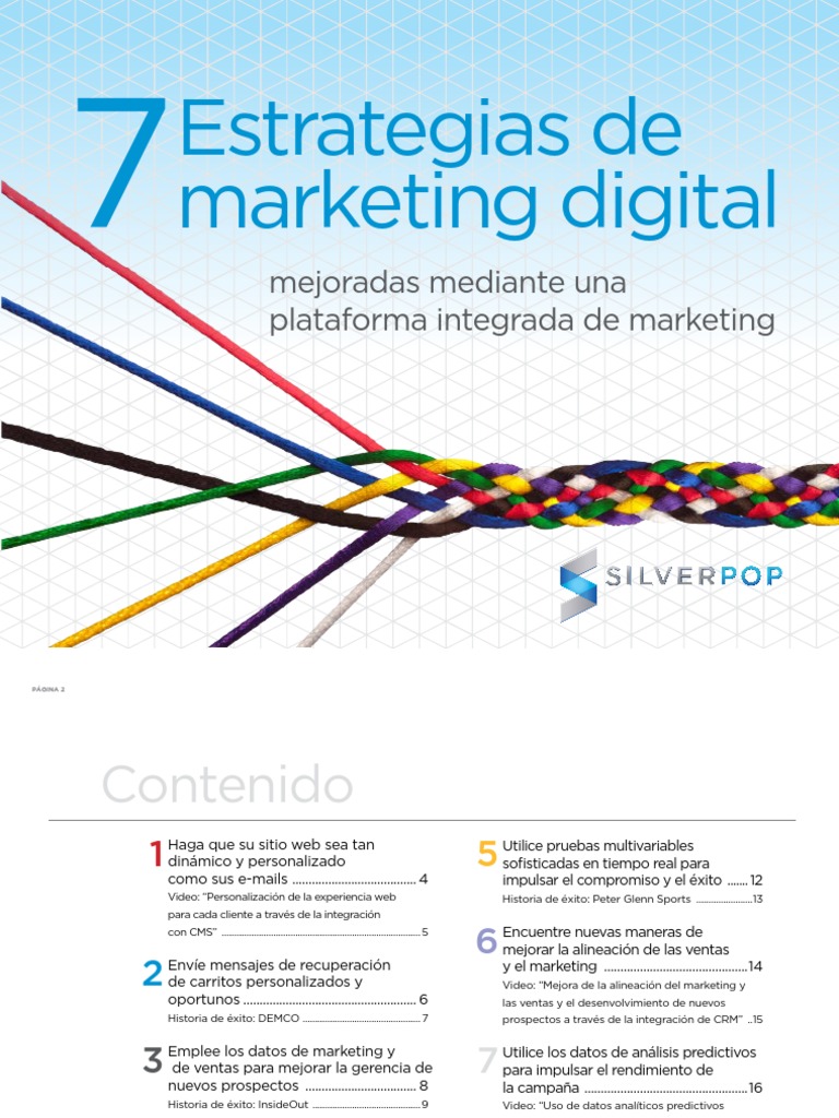 7 Estrategias de Marketing Digital PDF | Descargar gratis PDF ...