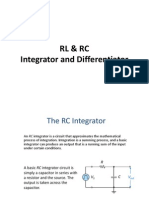 RL & RC Integrator and Differentiator Circuit Guide
