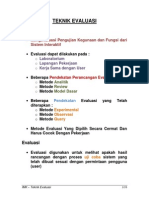 Teknik Evaluasi