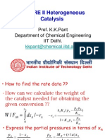 L12 CRE II Heterogeneous Catalysis: Prof. K.K.Pant Department of Chemical Engineering IIT Delhi