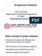 CRE II Heterogeneous Catalysis: Prof. K.K.Pant Department of Chemical Engineering IIT Delhi