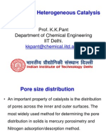 L16 CRE II Heterogeneous Catalysis: Prof. K.K.Pant Department of Chemical Engineering IIT Delhi