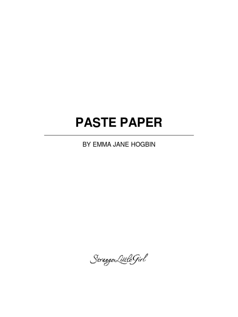 Paste Paper by Emma Jane Hogbin PDF Art Materials Paintings