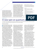 2009 - A New Spin on Quantum Plasmas Attosecond Plasma Optics