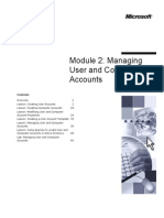 Module 2: Managing User and Computer Accounts