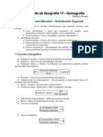 Apostila de Geografia 17 E28093 Demografia by Matheus Borges