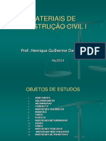 Materiais de Construção Civil I