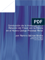 Conducción de La Investigación y Relación Del Fiscal Con La Policía