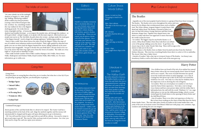 Jack the Ripper Walking Tour Guide | PDF | The Beatles | Harry Potter