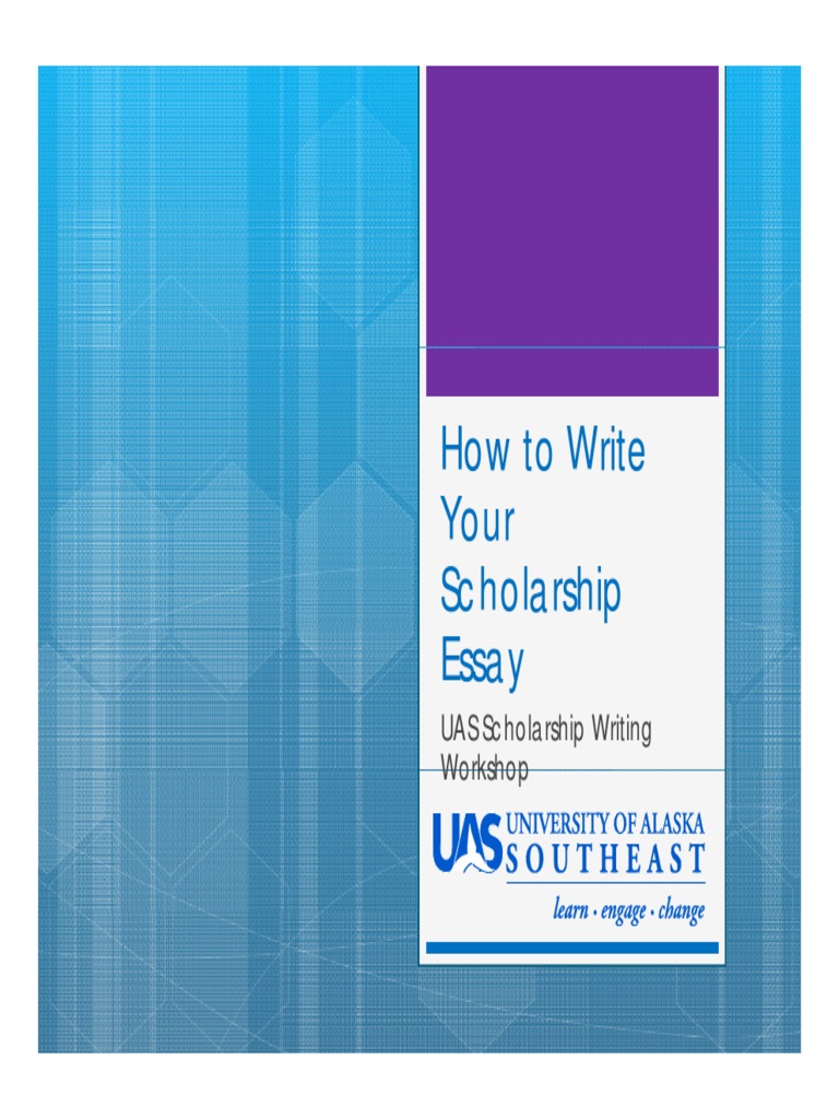 UAS Scholarship Essay Writing Guide | PDF | Essays | Paragraph