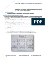 Modelo de Implementación, Transformación de Los Diseños en Código