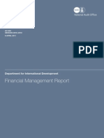Financial Management Report: Department For International Development