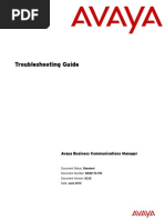 Avaya Troubleshooting Guide