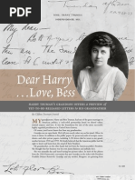Prologue Magazine - 'Dear Harry, Love Bess'