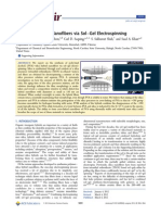 Hybrid Silica PVA Nanofibers Via Sol Gel Electrospinning