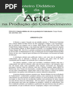 Roteiro didático da Arte na produção do Conhecimento