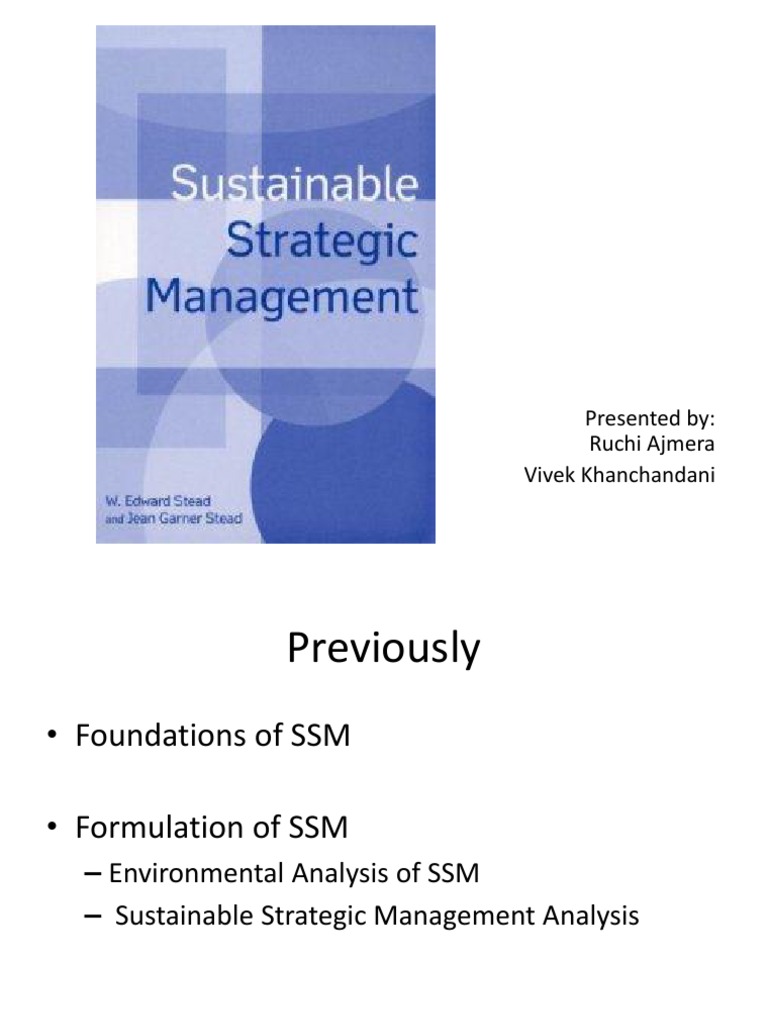 Sustainable Strategic Management Overview | PDF | Sustainability | Life ...