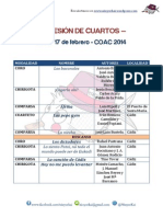 1º Sesióncuartos Coac 2014
