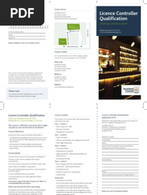 licence controller qualification