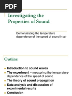 Speed of Sound Presentation