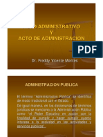 Actos Administrativos y Actos de Administracion