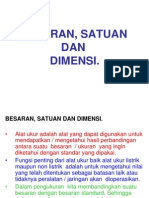 Besaran Satuan Dimensi