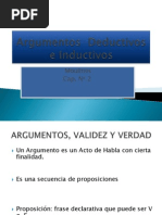 Argumentos Deductivos e Inductivos