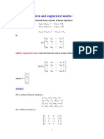 Coefficient Matrix and Augmented Matrix