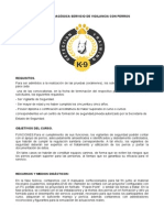 Memoria Pedagogica Servicio Con Perros PDF