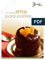 Recetario Recetas Para Postres