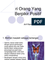 10 Ciri Orang Yang Berpikir Positif