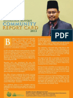 Assyakirin Mosque Community Report Card 2013