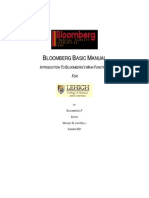 Bloomberg Basic Manual