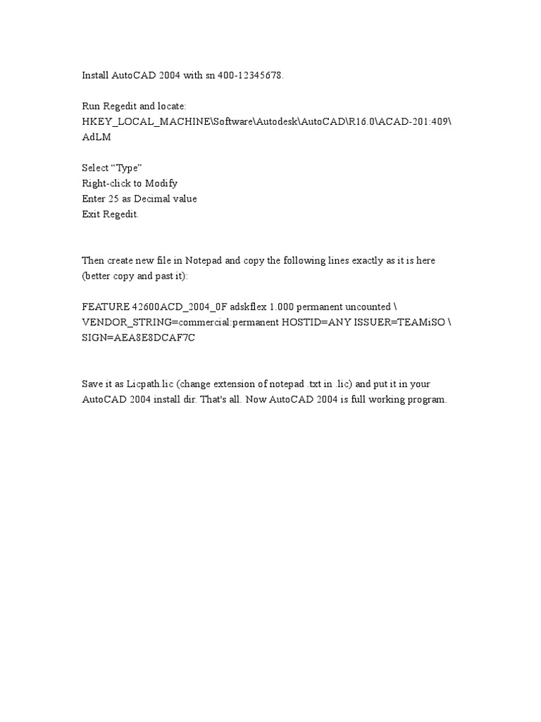 Autocad 2004 Full Crack Download
