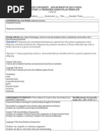 Heredity Lesson Plan