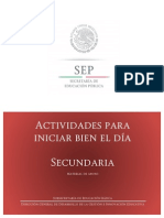 Actividades Iniciar Dia Sec