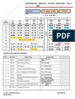 7 SEM ODD Semester Time Table 2013 1