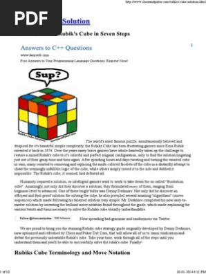 Solve rubik