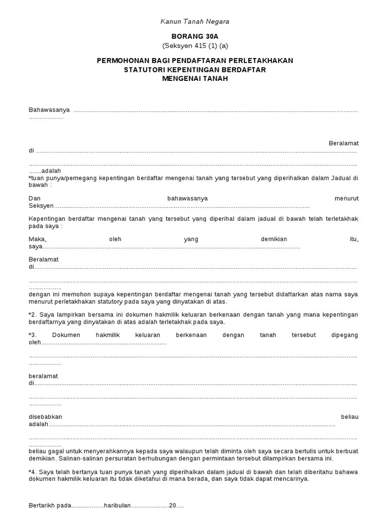 Kanun Tanah Negara Pdf